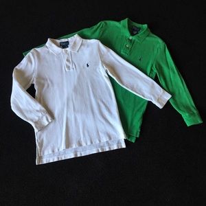 Boys Ralph Lauren Long Sleeve Polo Shirts - Two!
